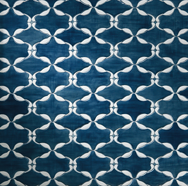 Nautical blue Ann Sacks ceramic tile 